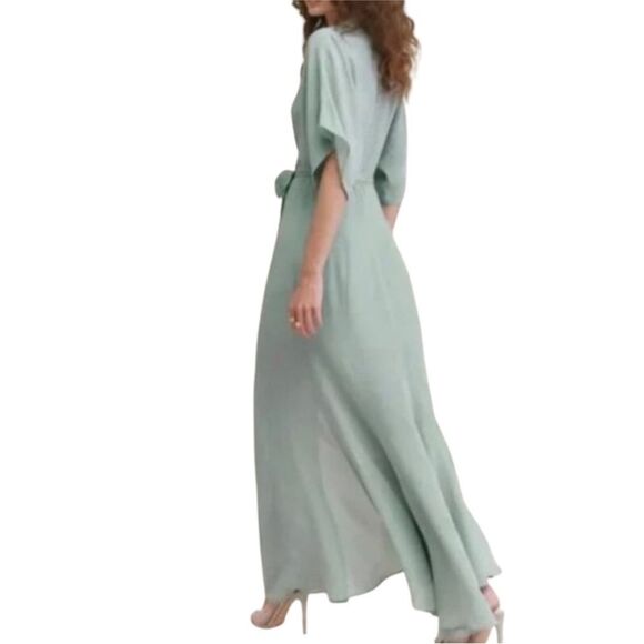 Reformation Winslow Sage Green Maxi Dress Medium NWT $348 - Picture 2 of 8